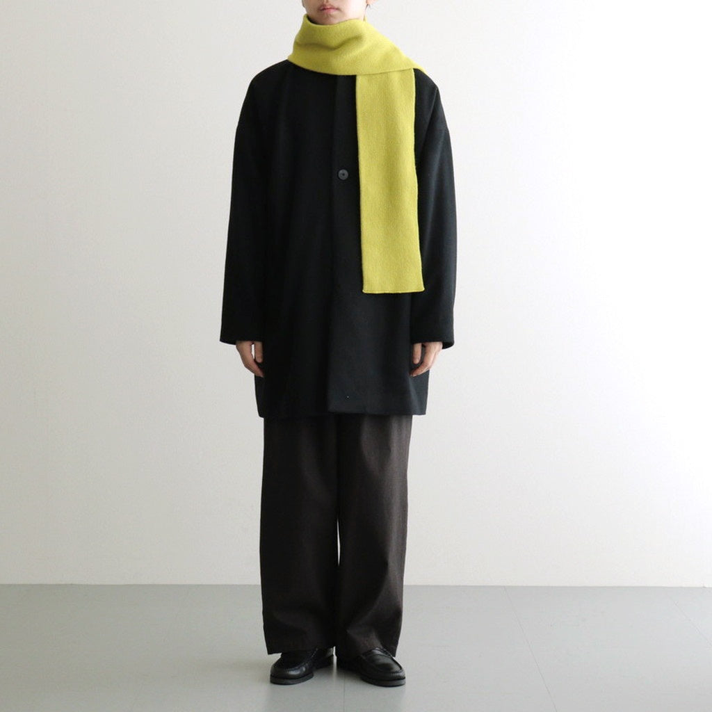 MERINO LAMBS WOOL SOCKSTOLE #LIME [R5128-AW25]