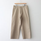 CHINO CLOTH PANTS WIDE #KHAKI [12654]