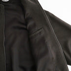 BABY CAMEL FLANNEL ZIP BLOUSON #DARK BROWN [A26AB03BF]