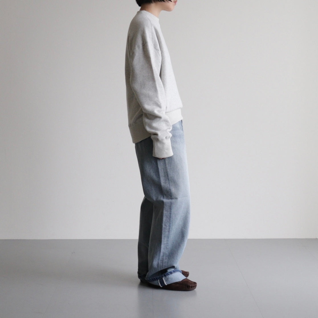 Cotton Brushed Sweat #L/GRY [12520621]