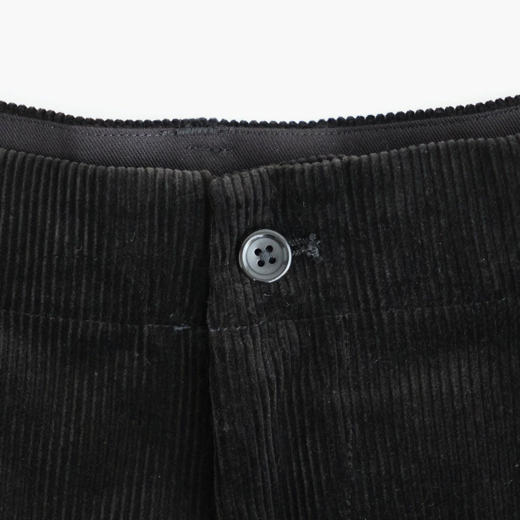Suvin Corduroy Wide Straight Trousers #BLACK [GU263-40213B]