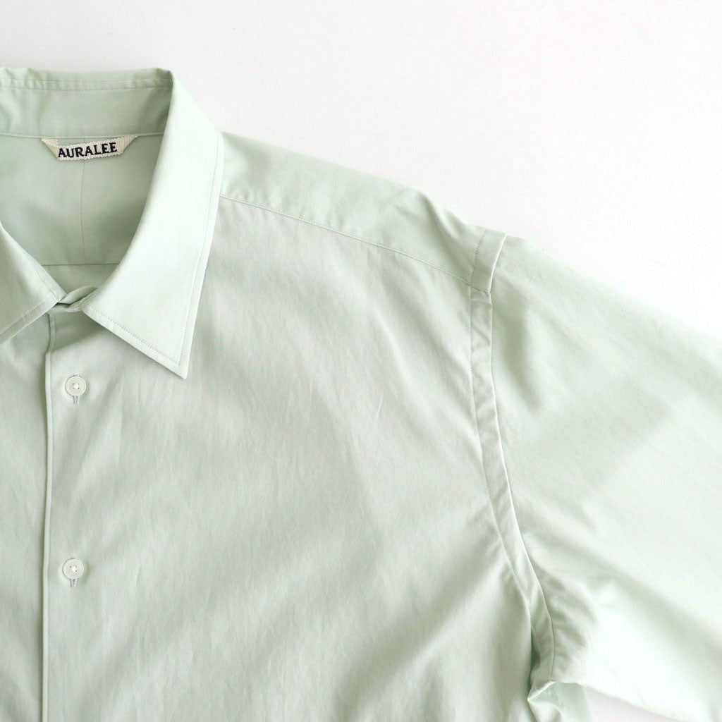 WASHED FINX TWILL SHIRT #LIGHT KHAKI [A25AS01TN]