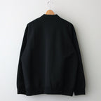 シルケット裏毛 カーディガン #BLACK [HN-T001-051]