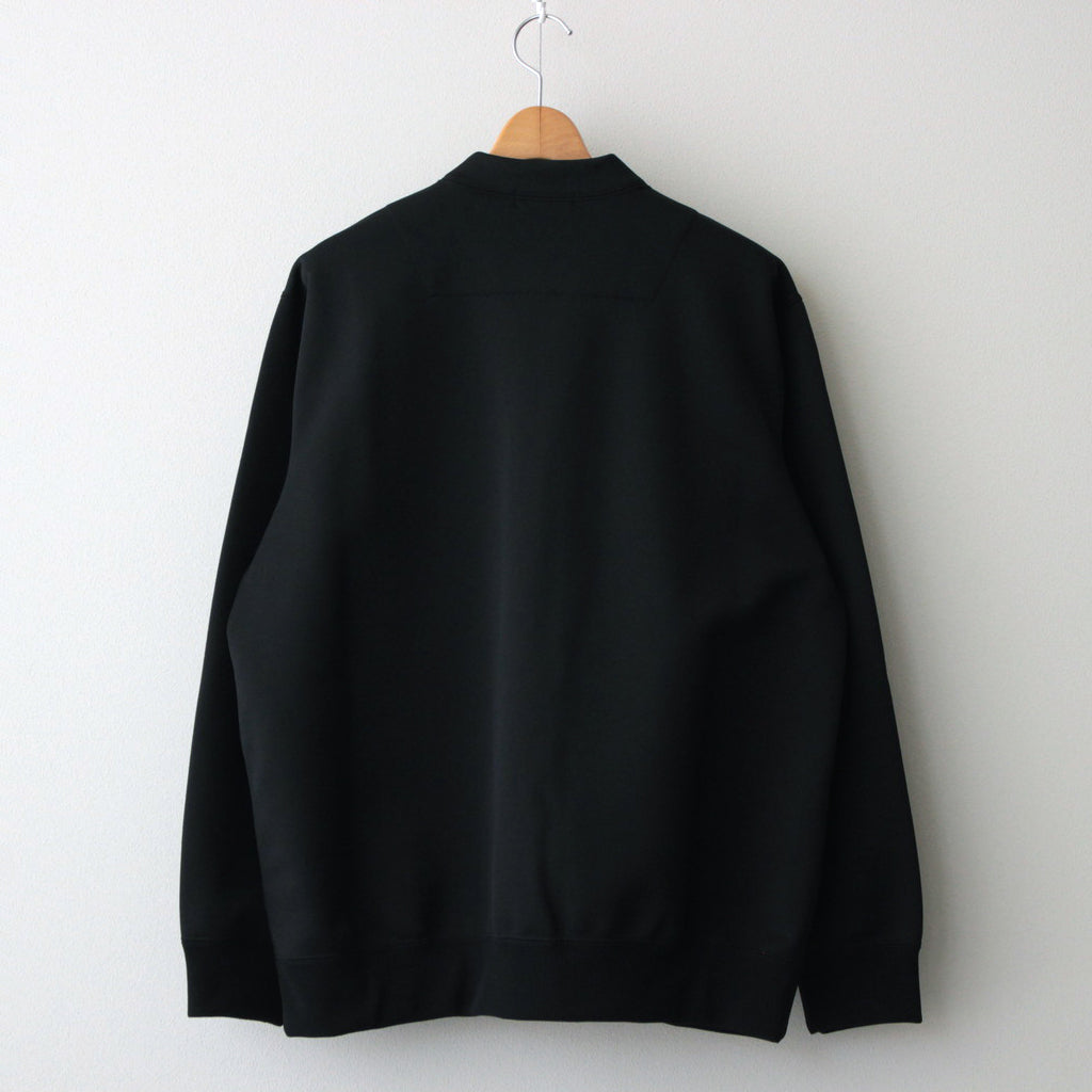 シルケット裏毛 カーディガン #BLACK [HN-T001-051]