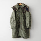 QUILTING FISHTAIL COAT #KHAKI [26330104]