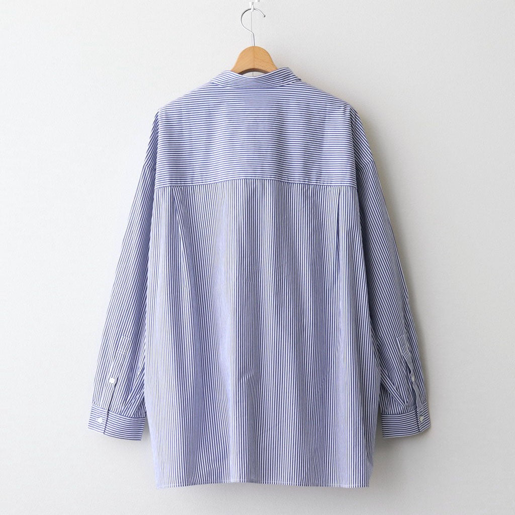 CORPORATE UNIFORM L/S SHIRT #BLUE STRIPE [FSC253-50105B]