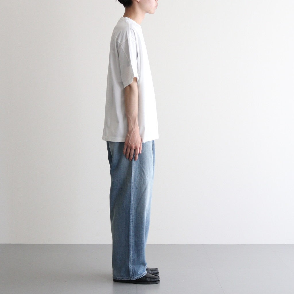 Selvage Denim Two Tuck Pants #INDIGO_LIGHT FADE [GU253-40061LB]