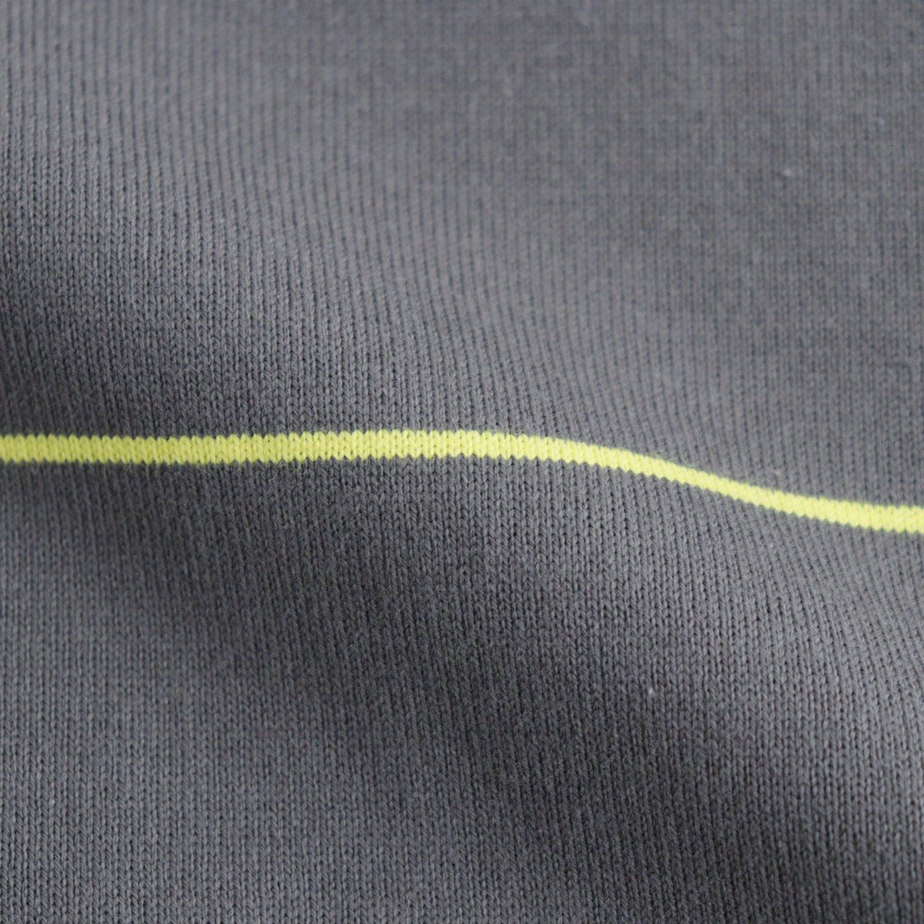 PIN BORDER L/S TEE #GRAY×YELLOW [FSC261-70261]