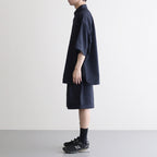 SEERSUCKER B.D SHIRT #NAVY [FSC252-50043]