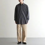Broad L/S Oversized Regular Collar Shirt #C.GRAY [GM253-50001B]