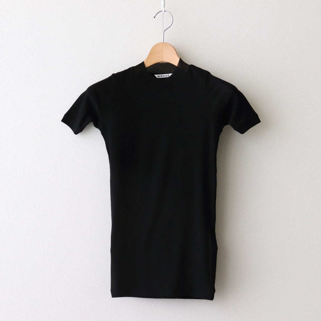 SUPER HIGH GAUGE SHEER RIB TEE #BLACK [A00T03HF]