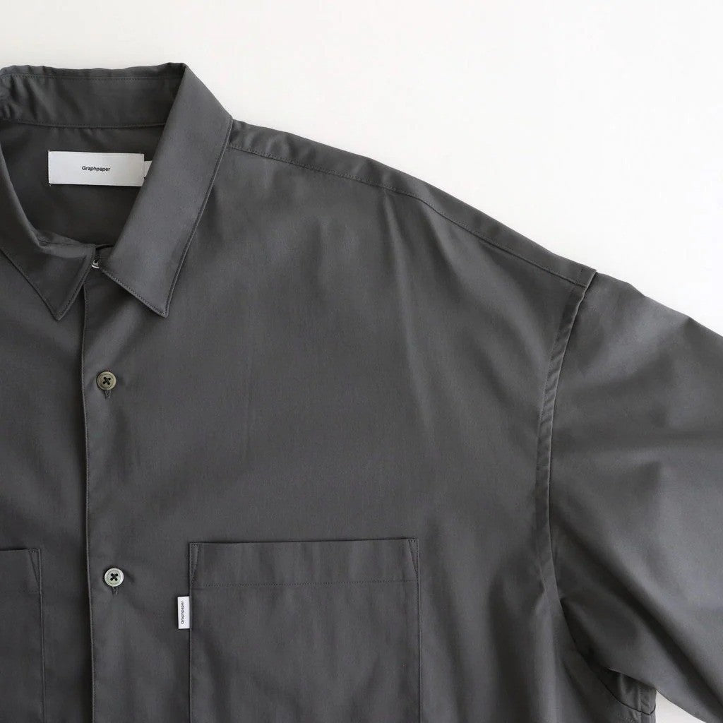 Solotex Twill S/S Oversized Box Shirt #GRAY [GM261-50159B]