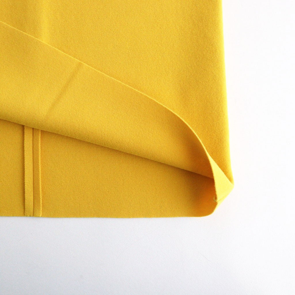 FINE WORSTED WOOL MILANO RIB KNIT TURTLE #MUSTARD [A26AT01CR]