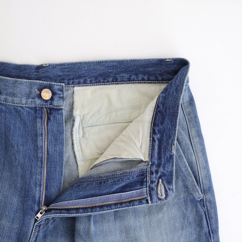 Selvage Denim Two Tuck Pants #INDIGO_LIGHT FADE [GU261-40061LB]