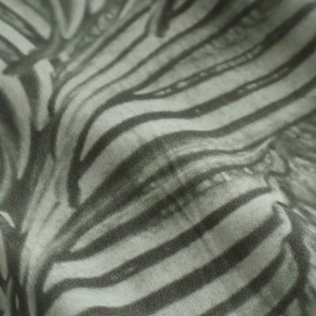 Leaf Pattern Printed Open Collar Shirt #IVORY [YK26SS01202SH]