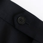 WOOL KID MOHAIR HOP SACK TWO-TUCK SLACKS #DARK NAVY [A25SP02MH]