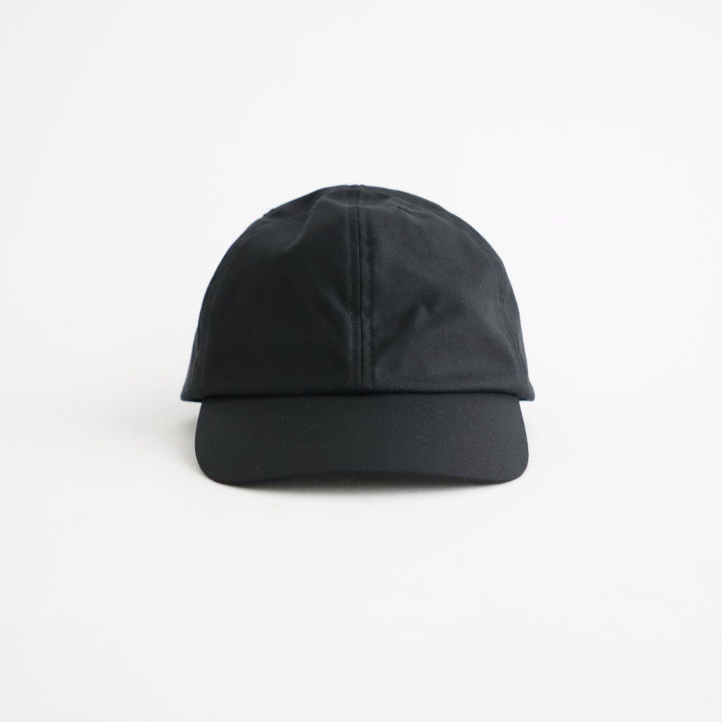 WASHABLE TWILL STANDARD CAP #BLACK [NO.301366]