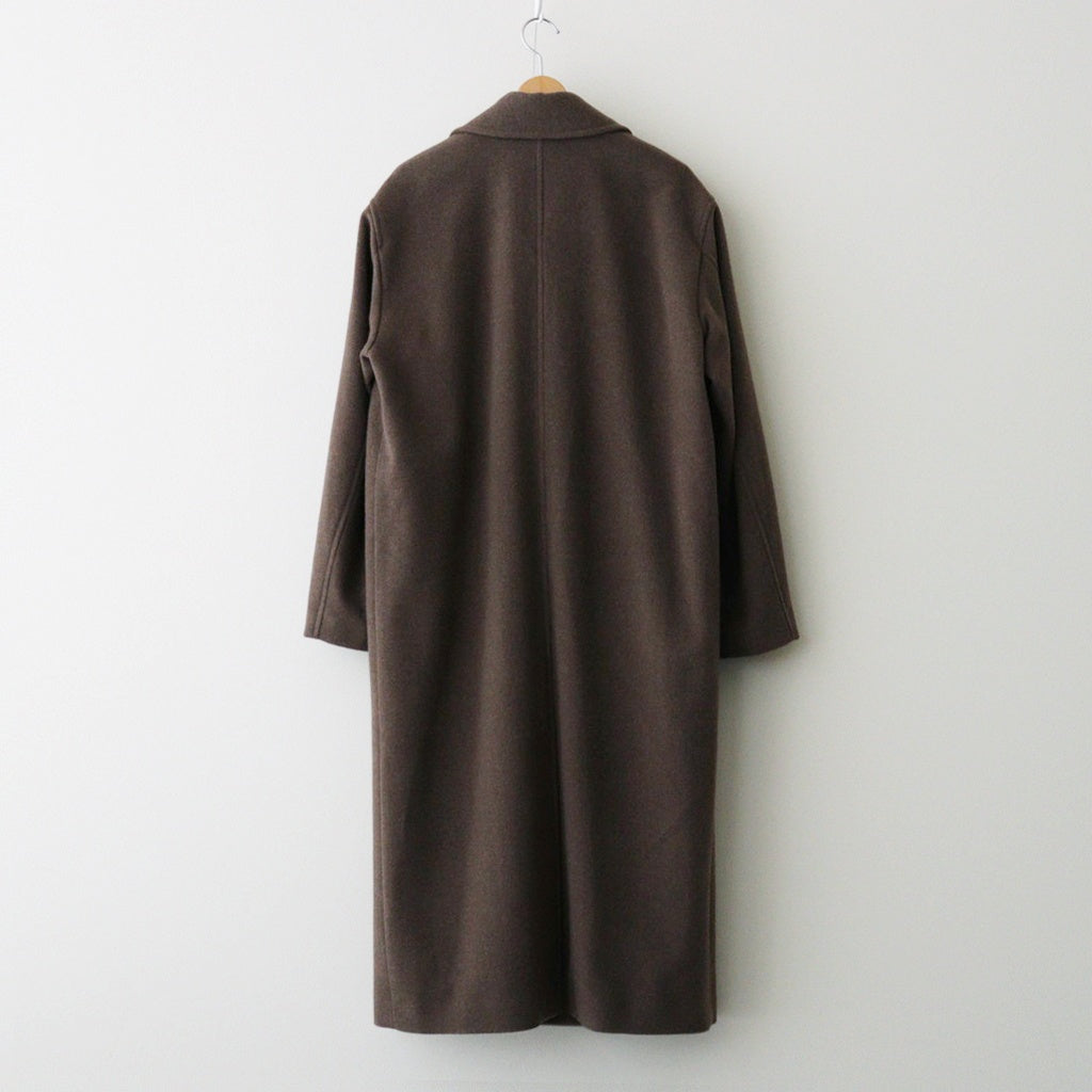 SUPER FINE WOOL MOSSER CHESTERFIELD COAT #TOP BROWN [A25AC05WM]
