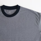 MICRO BORDER L/S TEE #WHITE×NAVY [FSC251-70114]