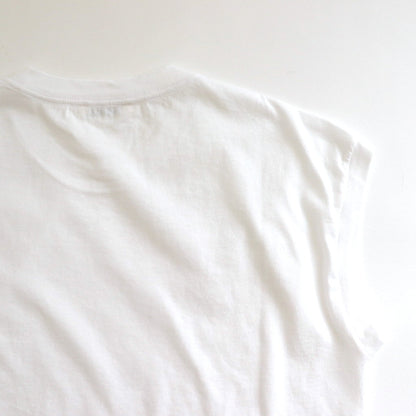 SEAMLESS CREW NECK SLEEVELESS #WHITE [A00T06ST]