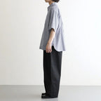 CORPORATE WIDE EASY PANTS #BLACK STRIPE [FSC263-40169B]