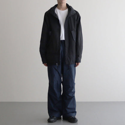 Cotton nylon cross mountain parka #BLACK [HN-J009-051]