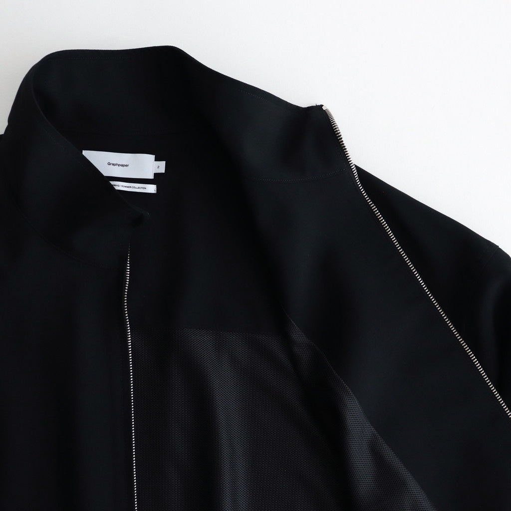 Tropical Wool Track Blouson #BLACK [GU251-30241]