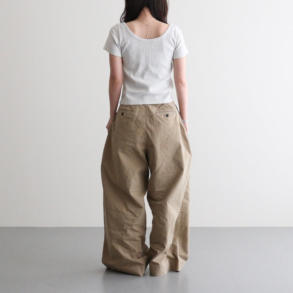Cotton Henry Neck #LT.GREY [I26SS-BC11]