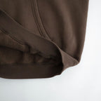 SMOOTH SOFT SWEAT P/O PARKA #DARK BROWN [A26AP01TU]
