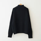 Wide Rib Highneck Sweater #BLACK [YK25FW01100S]