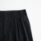 よそいきシンプル2タックワイドPT #BLACK [D226-P153]