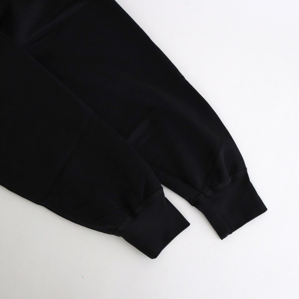 ELASTIC HIGH GAUGE SWEAT P/O #INK BLACK [A26SP02NU] - ciacura 三重