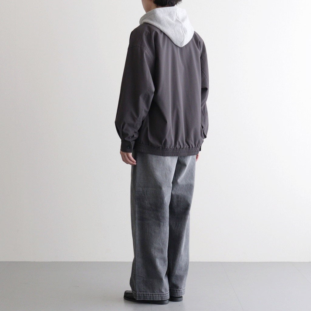 Selvage Denim Belted Pants #BLACK_LIGHT FADE [GU261-40064LB]