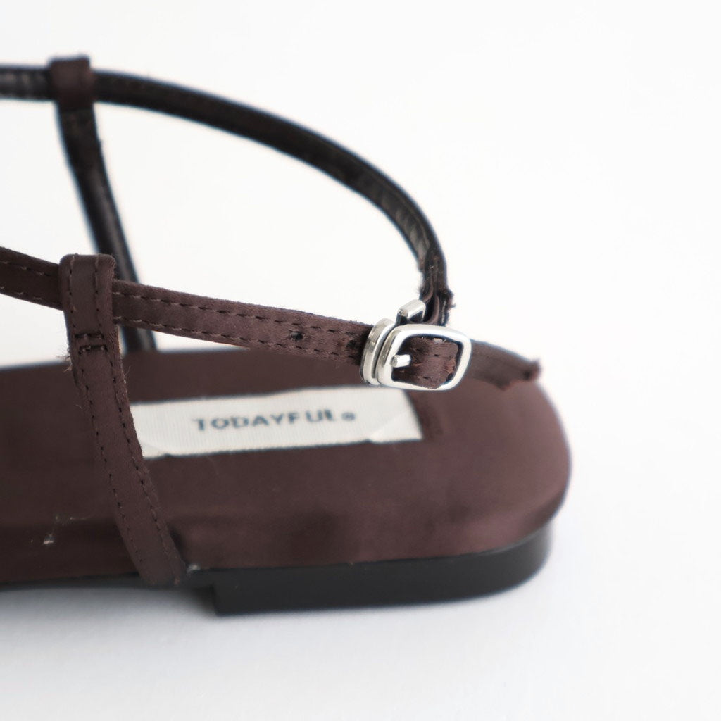 Satin Strap Sandals #CHO [12611007]