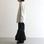 SHRINK WRAP TOTE BAG #BLACK [K042S]