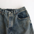 TWIST SEAM BAGGY VINTAGE DENIM JEANS #INDIGO [ST.1074]