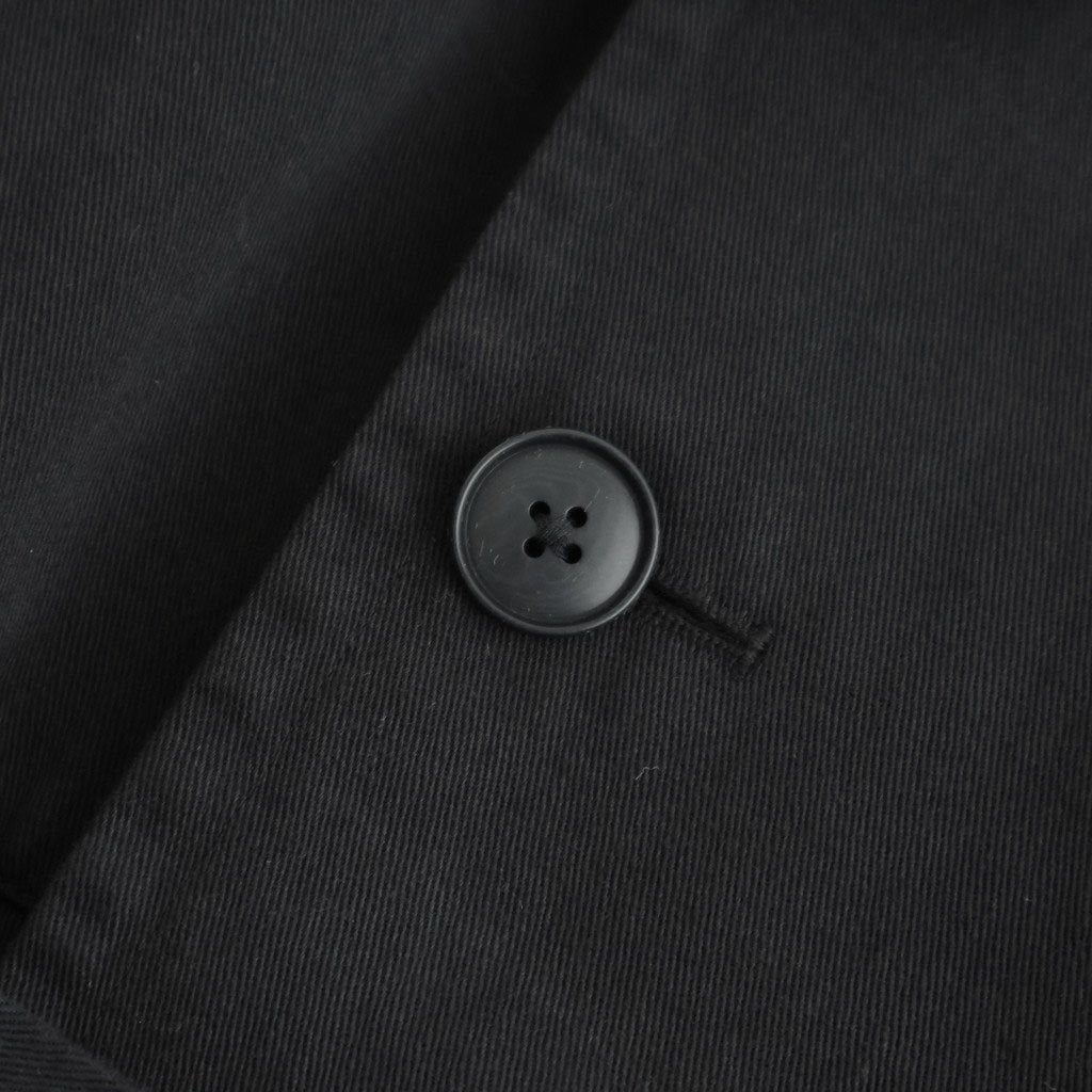 GARMENT-DYED TEXTURED CHINO COAT #BLACK [A26SC01MC]