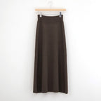 SUPER FINE WOOL KNIT SKIRT #TOP BROWN [A26AS06TJ]
