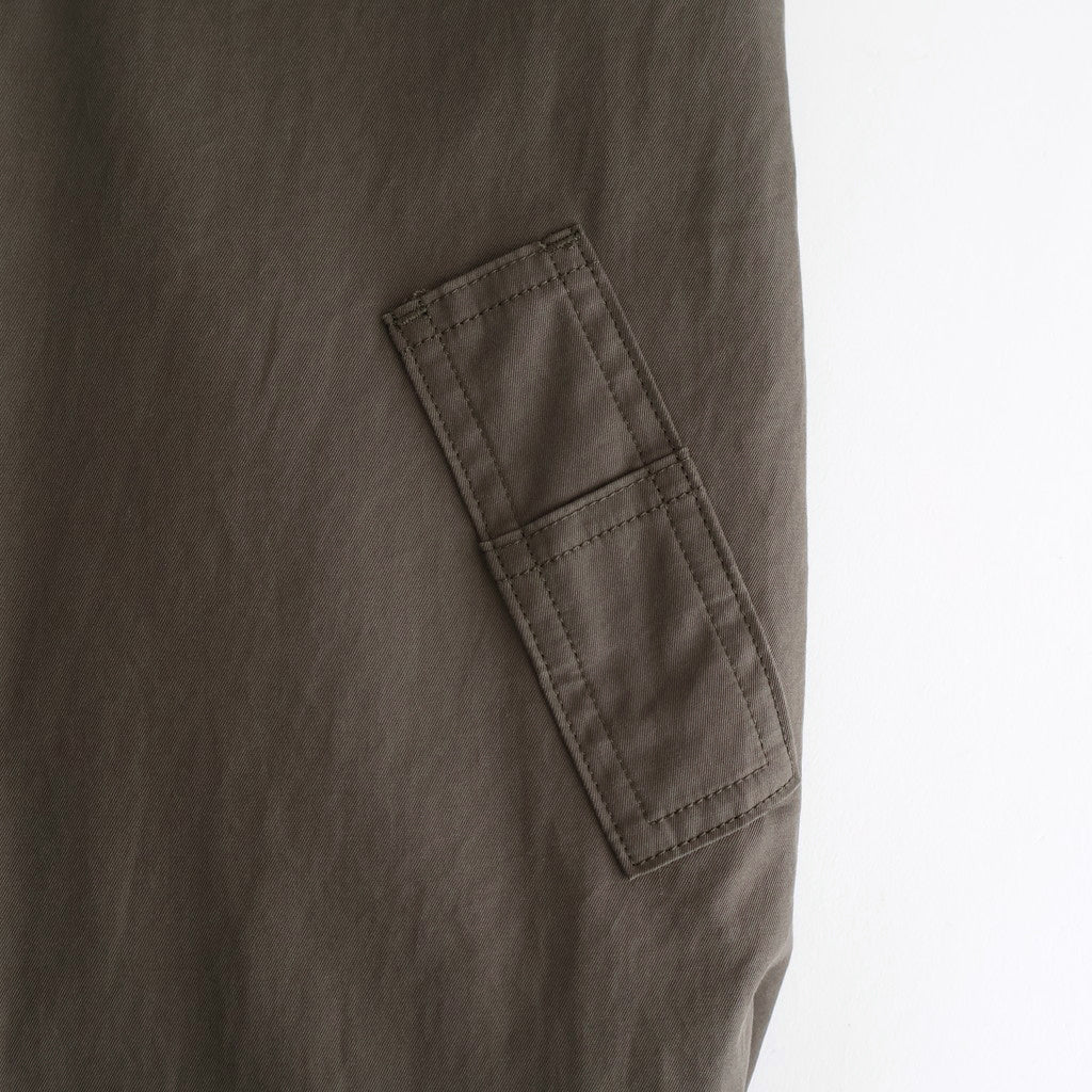 WASHED FINX COTTON GABARDINE FLIGHT BLOUSON #DEEP OLIVE [A25AB01HM]