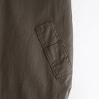 WASHED FINX COTTON GABARDINE FLIGHT BLOUSON #DEEP OLIVE [A25AB01HM]