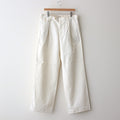 WASHED FINX CHINO ONE-TUCK PANTS #IVORY WHITE [A25SP02FC]