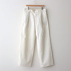 WASHED FINX CHINO ONE-TUCK PANTS #IVORY WHITE [A25SP02FC]