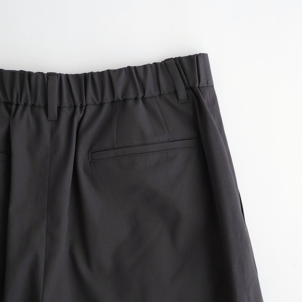 Brushed Cotton Gabardine Wide Straight Pants #CHARCOAL [GM261-40395]