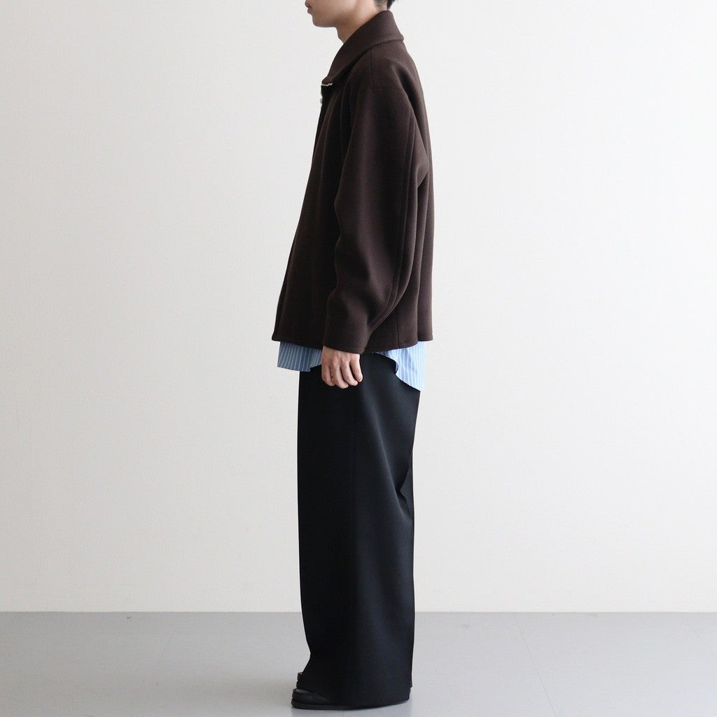 Brook Zip Blouson ブラウン 極美品 サイズ2 Melton Stand Collar Zip Blouson #BROWN [YK25FW01034B] – ciacura