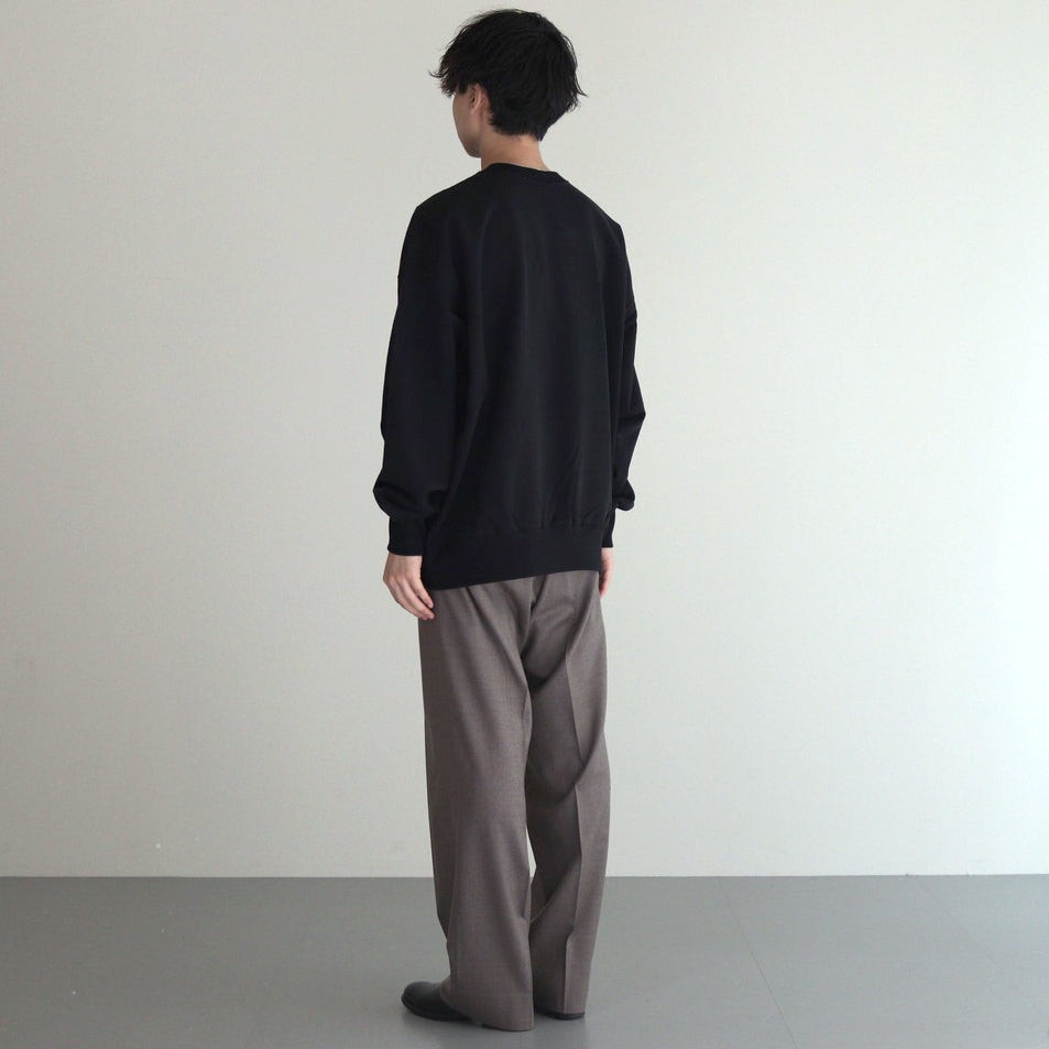 LIGHT OZ CREW NECK SWEAT #BLACK [FSC251-70160B]