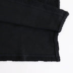 綿パイルジャカード格子柄トップス #BLACK [HO-T013-051]