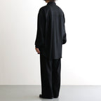 Wool Smooth Flannel Easy Wide Pants #BLACK [GU263-40523B]