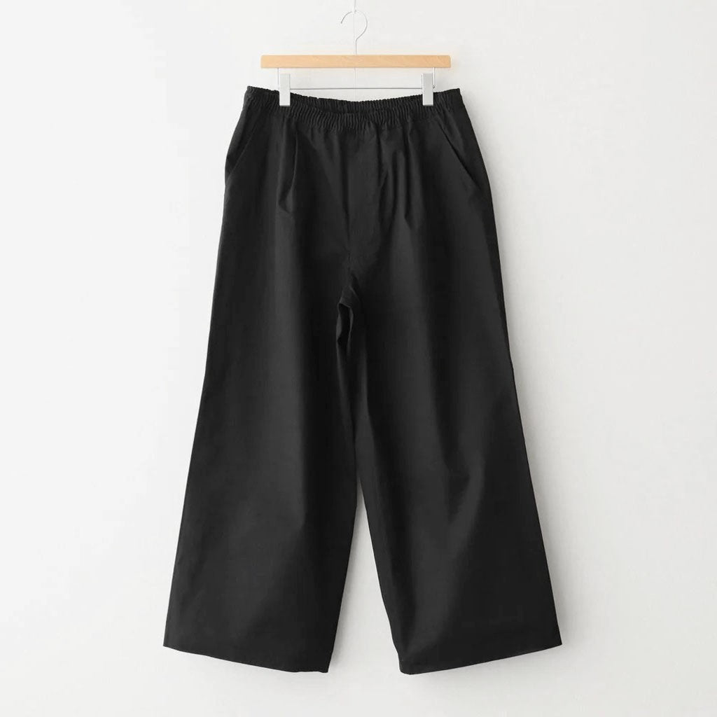 綿ギャバ イージーパンツ #BLACK [HO-P030-051]