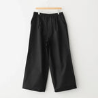 綿ギャバ イージーパンツ #BLACK [HO-P030-051]