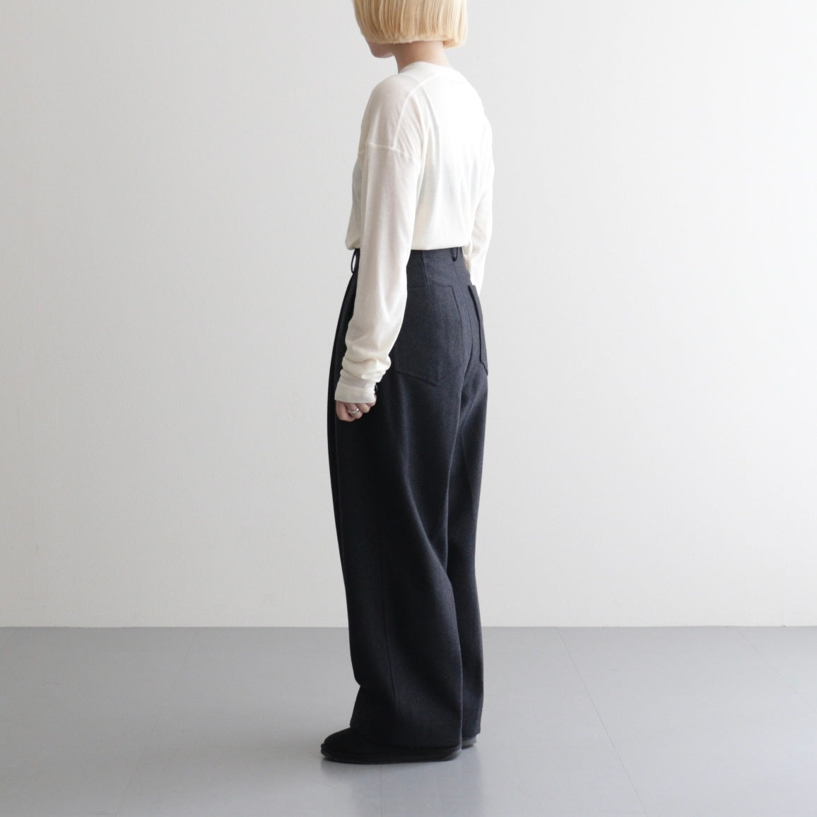 Hightwist Gauze Long T-shirts #ECRU [12610620]